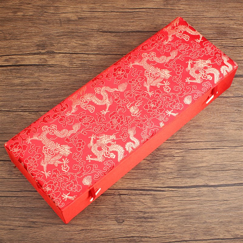 极速中式玉石文玩玉璧铜镜奖牌y古玩丝巾书籍包装盒工艺礼品盒长