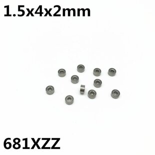 极速50Pcs 681XZZ L-o415ZZ 1.5x4x2 mm Deep groove ball bearin