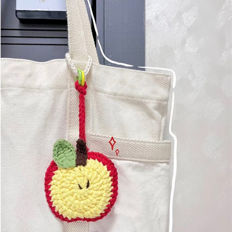 极速DIY苹果耳机套卡套创意挂件自制礼物送朋友可爱Tdiy钩针毛线