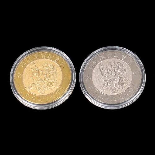 极速1PC Cute Rabbit New tYear 2023 Commemorative Coin Chines