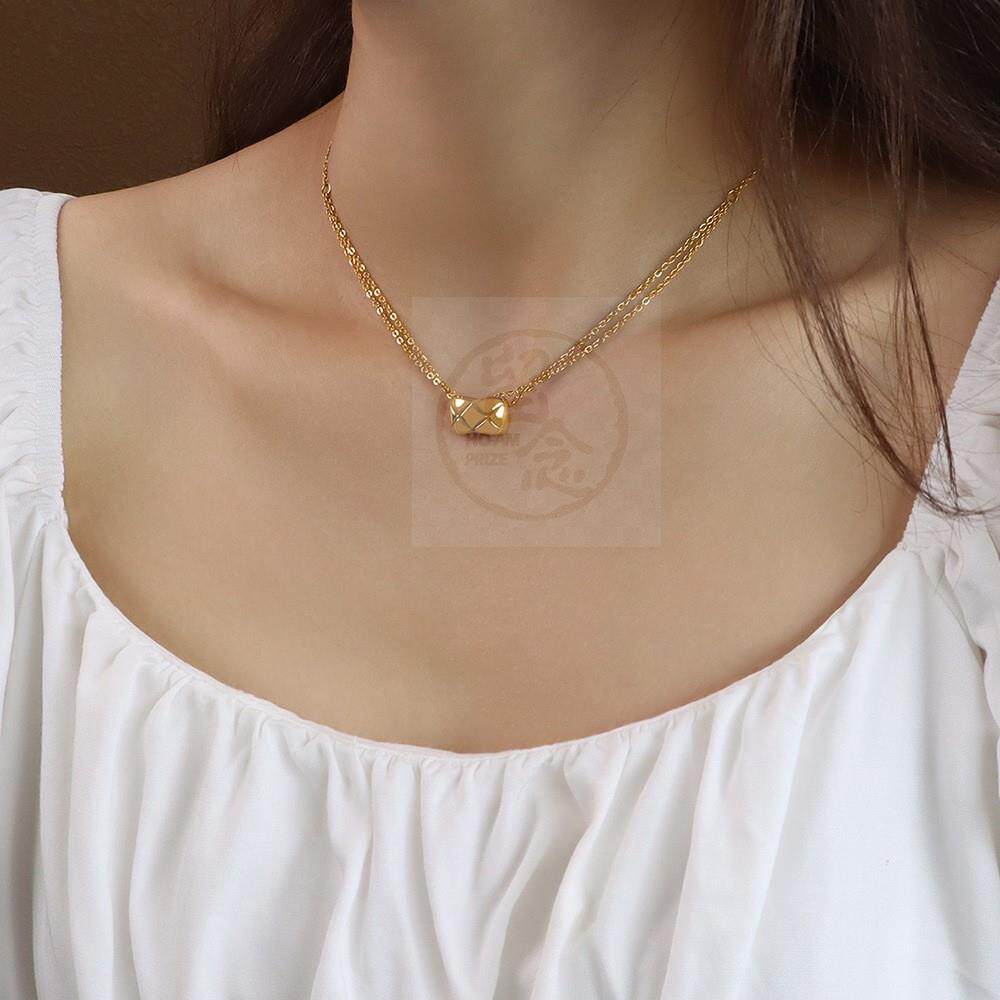 极速。Ins jewelryl chocker double x texture batch pattern sp