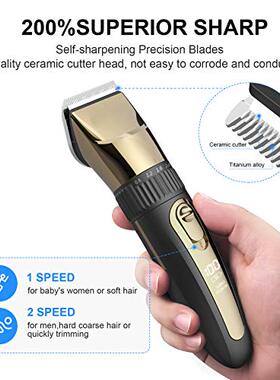 极速Cordless Hiair Clippers for Men Professional Hair Trimme