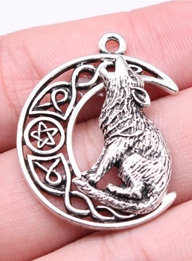 极速Vintage Miens Jewellery Viking Wolf Charm Pendant Neckla