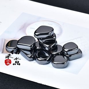 极速佰禾水晶天然巴西赤铁矿原A石摆件亚历山大推荐黑胆石原石矿