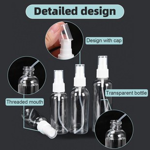 极速20/3c0/50/100ml Refillable Bottles Transparent Plastic P