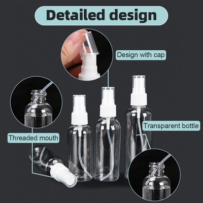 极速20/3c0/50/100ml Refillable Bottles Transparent Plastic P