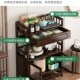 极速博古架小型茶柜边几茶桌侧边茶水柜茶叶柜置T物架现代竹子储