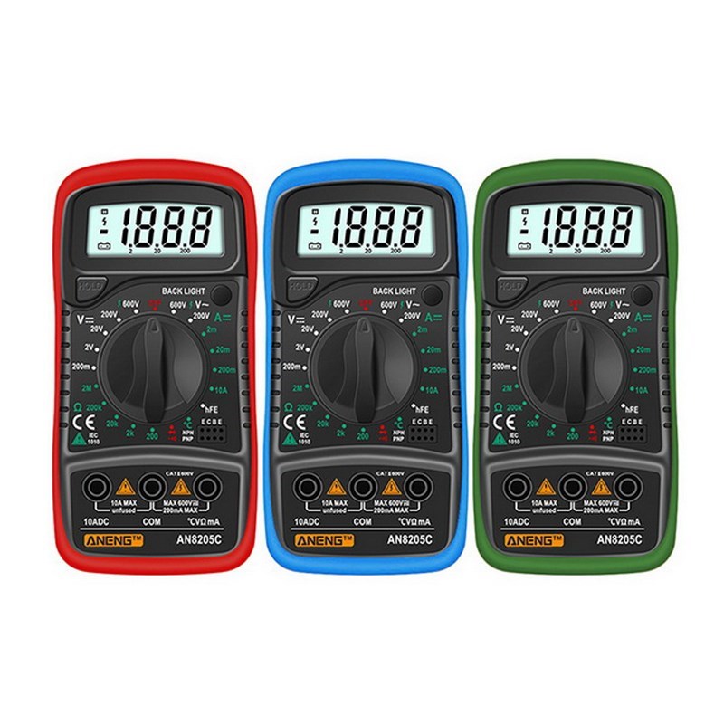 极速AN8205C Digital Multimeter /DC Ammeter Volt Ohm Tes.ter