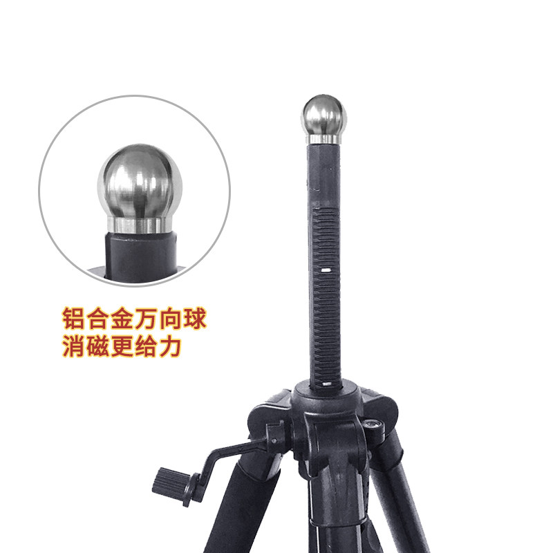极速罗盘架三脚架铝合金落地折叠三角伸缩架子罗经W杖罗盘支架黑