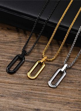 极速ZORCVENS Cool Male Punk VintagEe Geometric Pendant Neckl