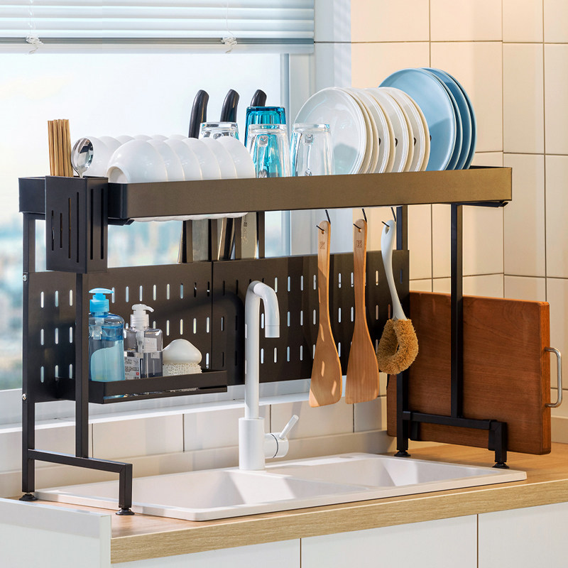 碗架沥水架厨房置物架o放碗水槽伸缩多功能收纳架水池大全用品家
