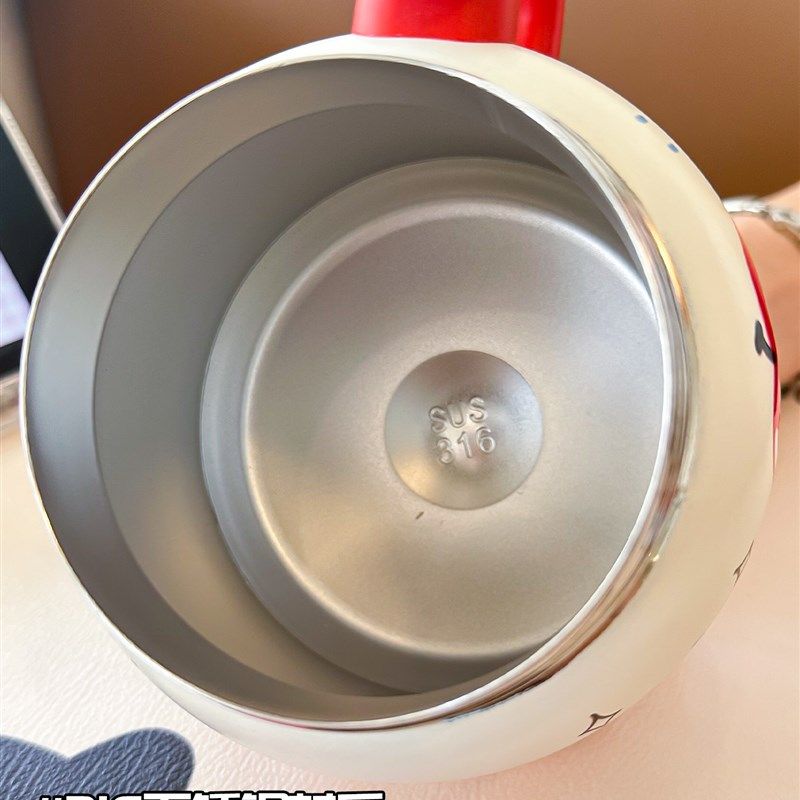 可爱大肚保温杯女生m高颜值茶水分离吸管杯316不锈钢桌面吨吨水杯