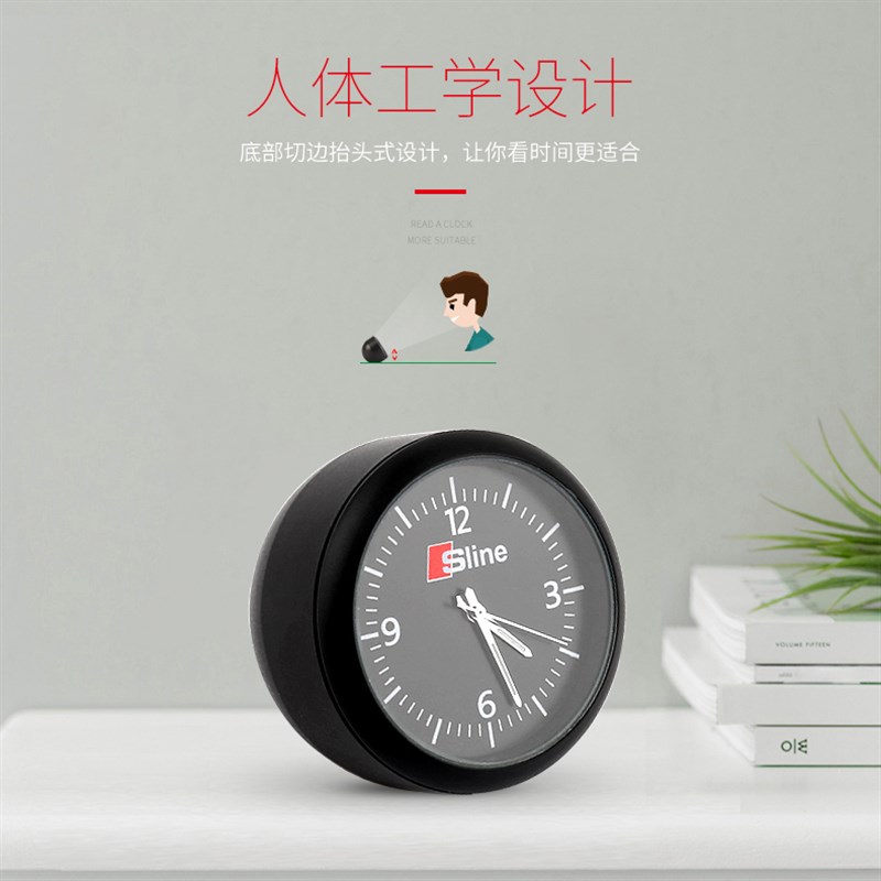 适用于奥迪Ae3 A4L A6L Q3 Q5汽车摆件车载时钟改装汽车电子石英
