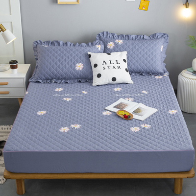 A类母婴级10g0%全棉床笠单件纯棉加厚夹棉防滑床罩席梦思保护套罩