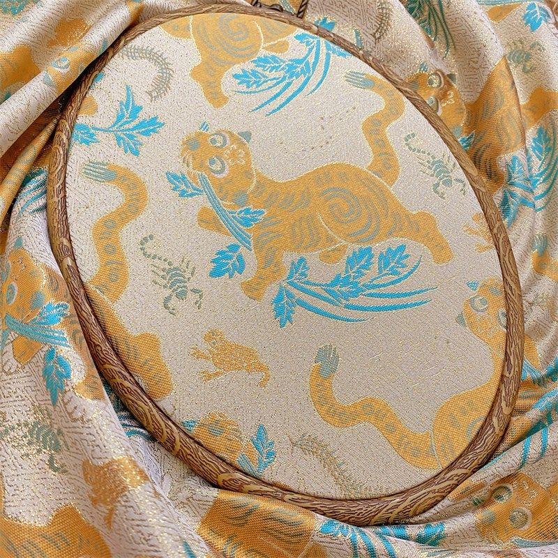 新款新中式布料色织金丝虎镇五毒提花面料L仿宋锦外套马甲童装布,纺织面料/辅料/配套,汉服面料,淘宝优惠券,粉丝福利购,淘宝优惠卷