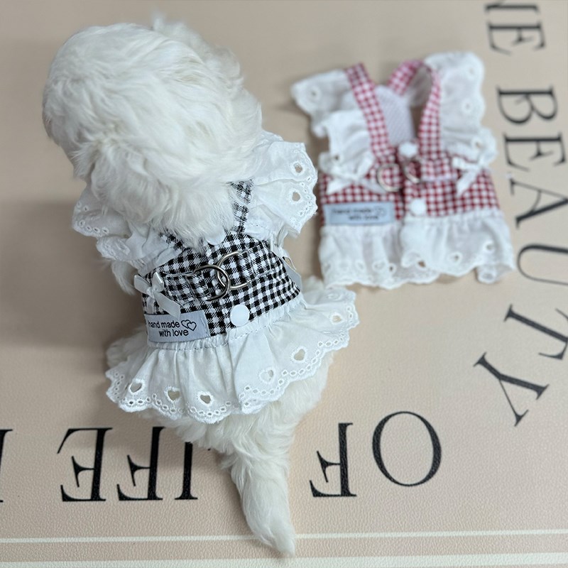 超小号幼猫幼犬衣服p牵引绳小狗小体犬约克夏超小体背心式背带