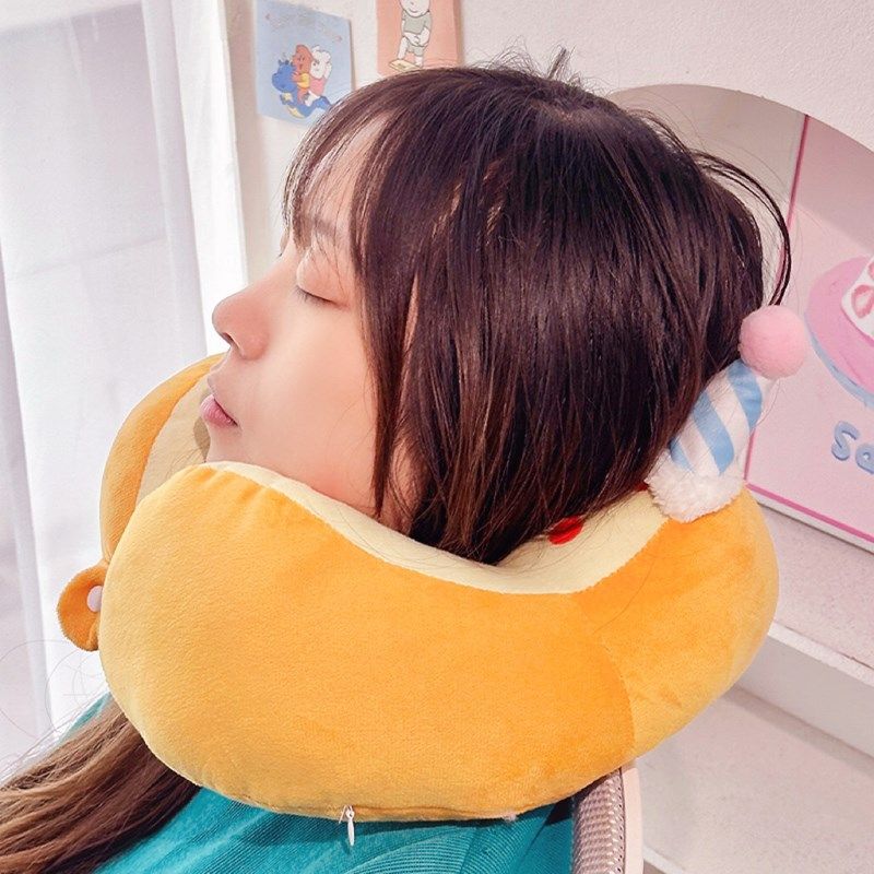 可爱大眼u型枕女生睡觉护s颈枕头旅行便携飞机睡枕脖子颈椎u形颈,床上用品,U型枕/便携枕,淘宝优惠券,粉丝福利购,淘宝优惠卷
