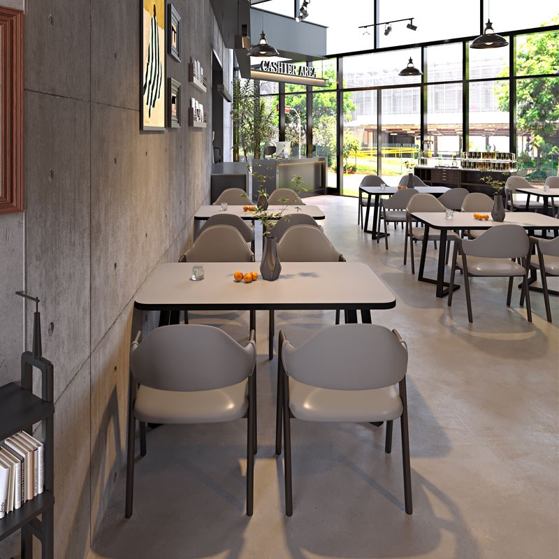 咖啡厅奶茶店桌椅组合甜品书店汉堡休息食堂面馆日料餐Z饮桌椅组