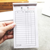 40页点菜单一联菜m单 单联菜单点菜单一联烧烤窄餐饮菜单本 包邮