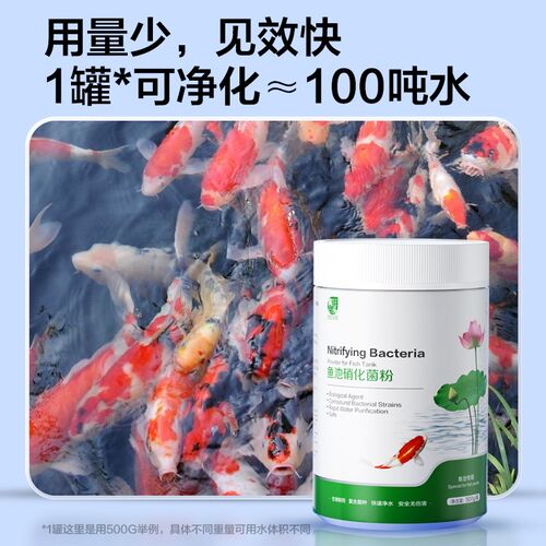 硝化细菌粉鱼缸用水质净化稳定剂养鱼活性消化细菌锦鲤鱼池净水剂