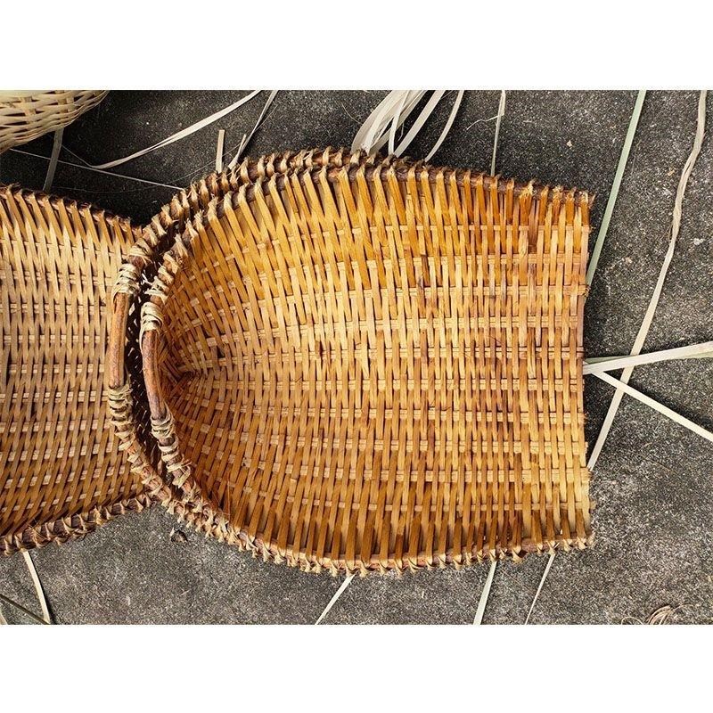 农用建筑泥基垃圾挑土粪箕畚斗挑菜沙石筐箩筐粪基箕手工竹编筲箕