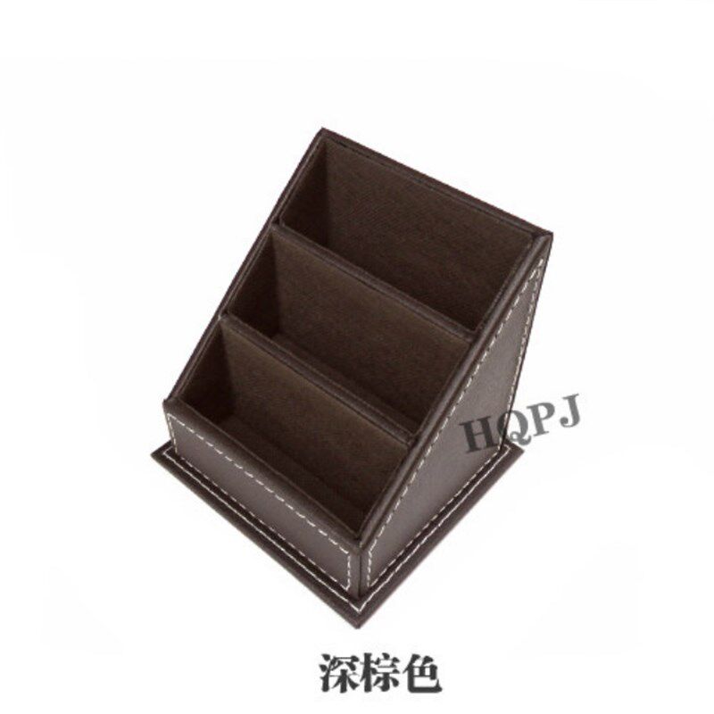 皮革创意办公桌面前台名片盒名片架名片座卡片盒皮质收纳商务定做