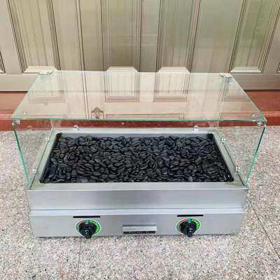 燃气火山石烤香肠机商用电热两用滚筒石头烤肠机摆摊台湾烤热狗机