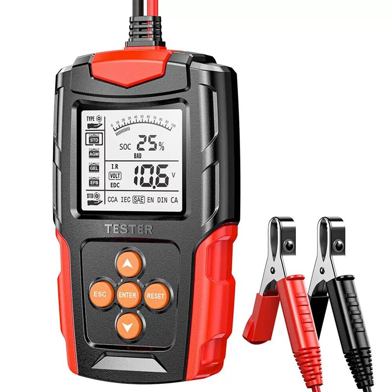 汽车电瓶检测仪12V24V电池测试仪 CCA内阻测量仪摩托车电瓶分析仪