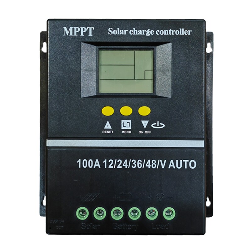 MPPT太阳能控制器12V24V36V48V铅酸磷酸铁锂电池60A80A100A充电瓶