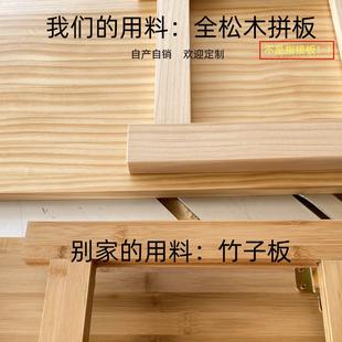 实木折叠桌家用飘窗炕桌榻榻米小茶几床上吃饭小餐桌子阳台桌矮桌