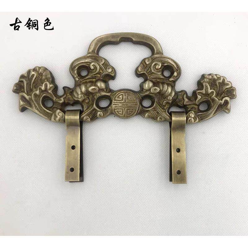 中式仿古铜配件画框牌匾字画匾额纯铜相框挂件复古对联装饰挂钩