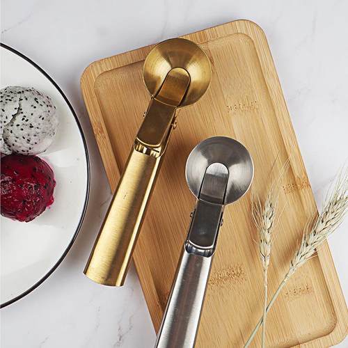 不锈钢金色雪糕勺挖球器冰淇淋打球器冰激凌球勺子水果挖雪糕匙