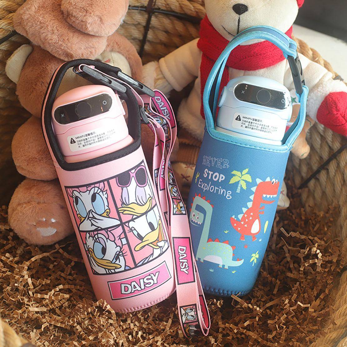 配件杯套 适用米咔咕MIKAPU指纹杯600ML专用保护套成人水壶套可爱