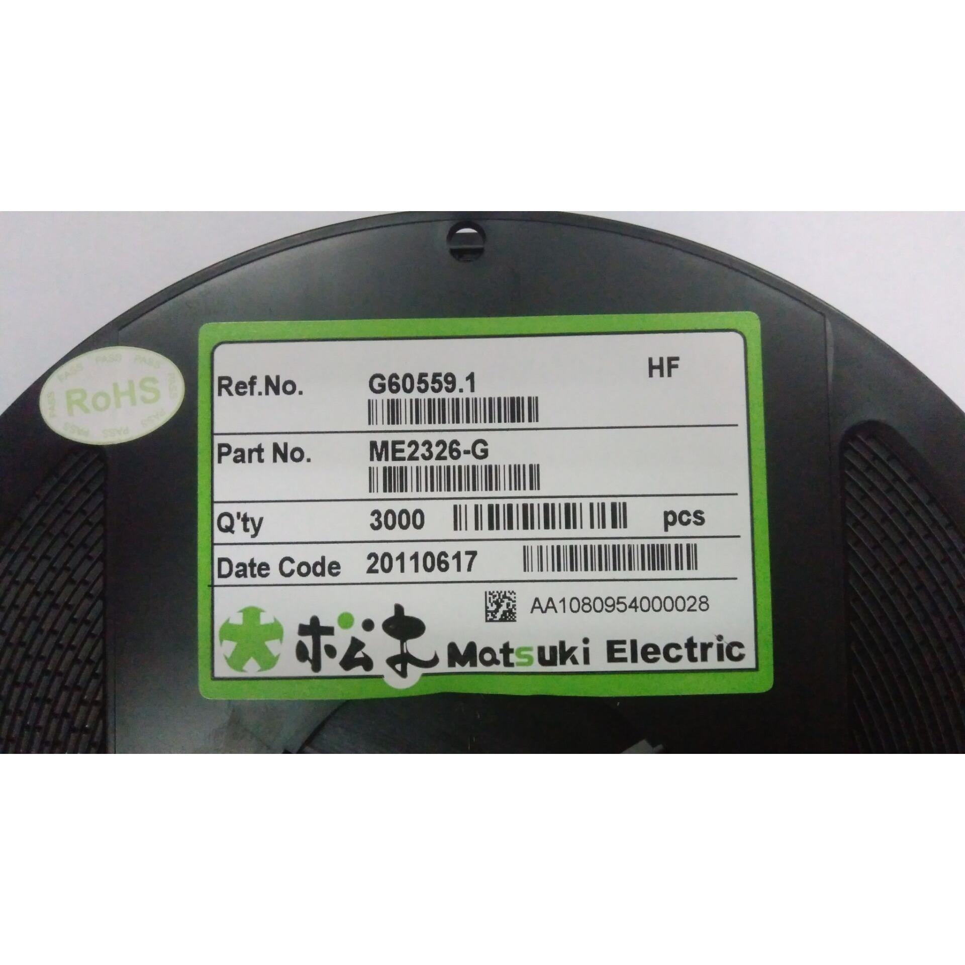 供应松木系列产品 原装现货ME2326-G 200V 0.4A SOT-23 询价为准