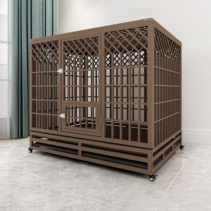 狗笼子中大型犬拉布拉多折叠加粗方管室内外艾道格宠物别墅带厕所