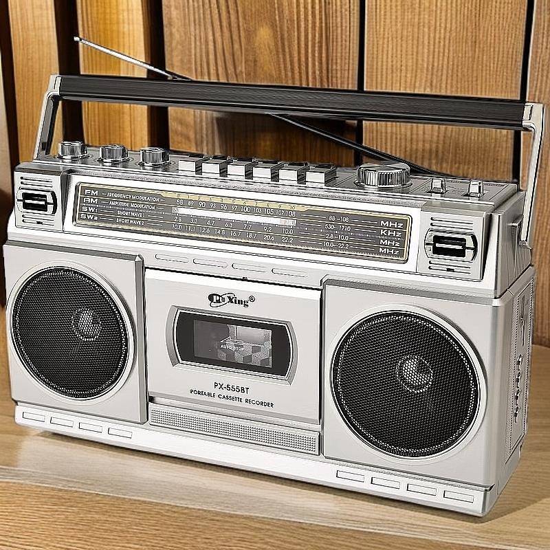复古怀旧磁带机录音机卡带机收音机蓝牙插卡音箱充电户外音响
