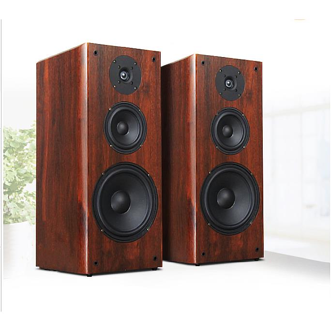 3D立体声8寸书架型喇叭专业HIFI音箱 高保真音箱8寸三分频被动音