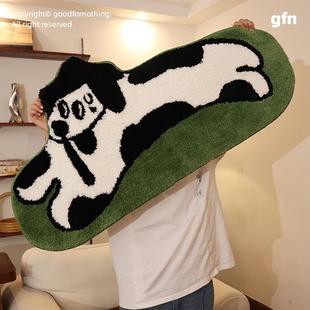 goodfornothing一无是处原创小狗地毯房间客厅卧室床边地垫ins风