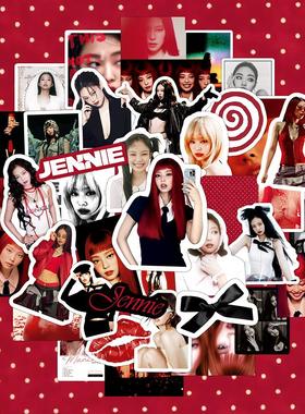 金珍妮贴纸0ruby专辑爱豆手账DIY手机壳装饰防水jennie贴纸贴画