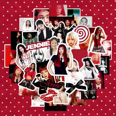 金珍妮贴纸0ruby专辑爱豆手账DIY手机壳装饰防水jennie贴纸贴画