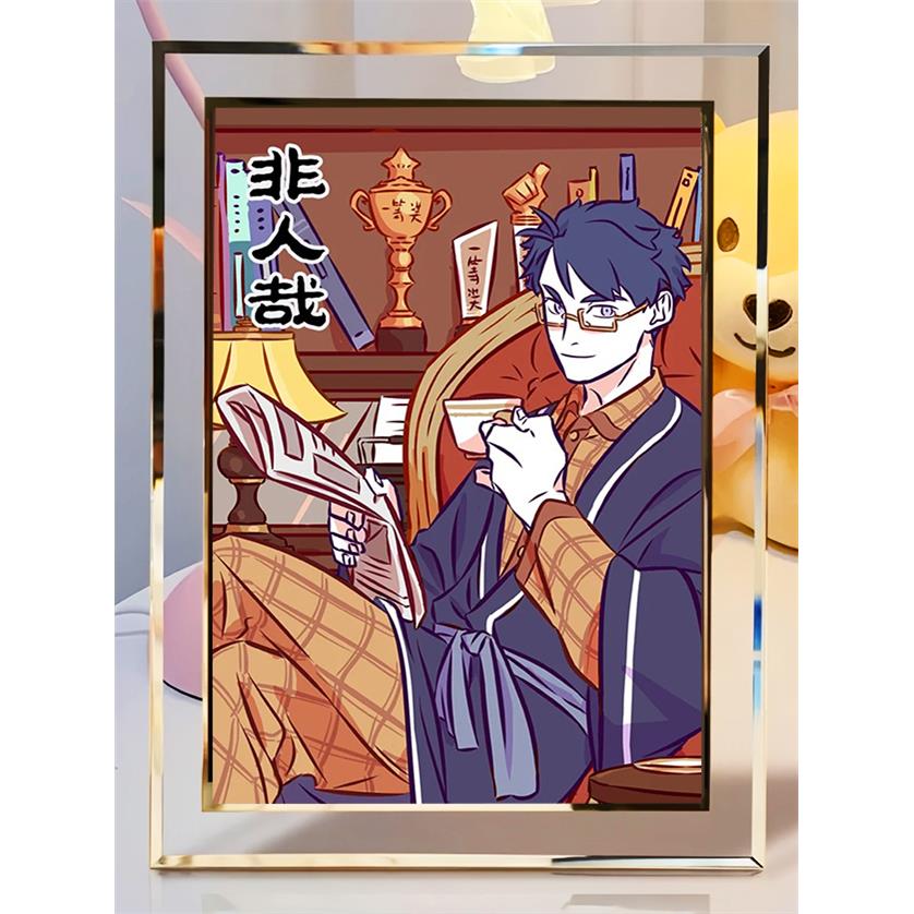 飞人载文昌御用相框金榜题名必过桌面桌居室装饰摆件礼品
