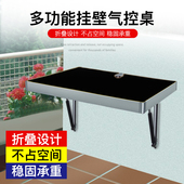 折叠桌实木餐桌家k用餐边桌气控桌壁挂墙桌壁桌省空间饭桌写字书