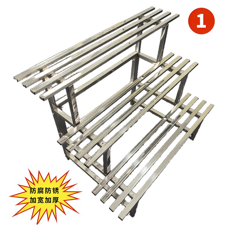 不锈钢多层花h架阳台阶梯造型花盆户外置物架室内落地多肉花盆架