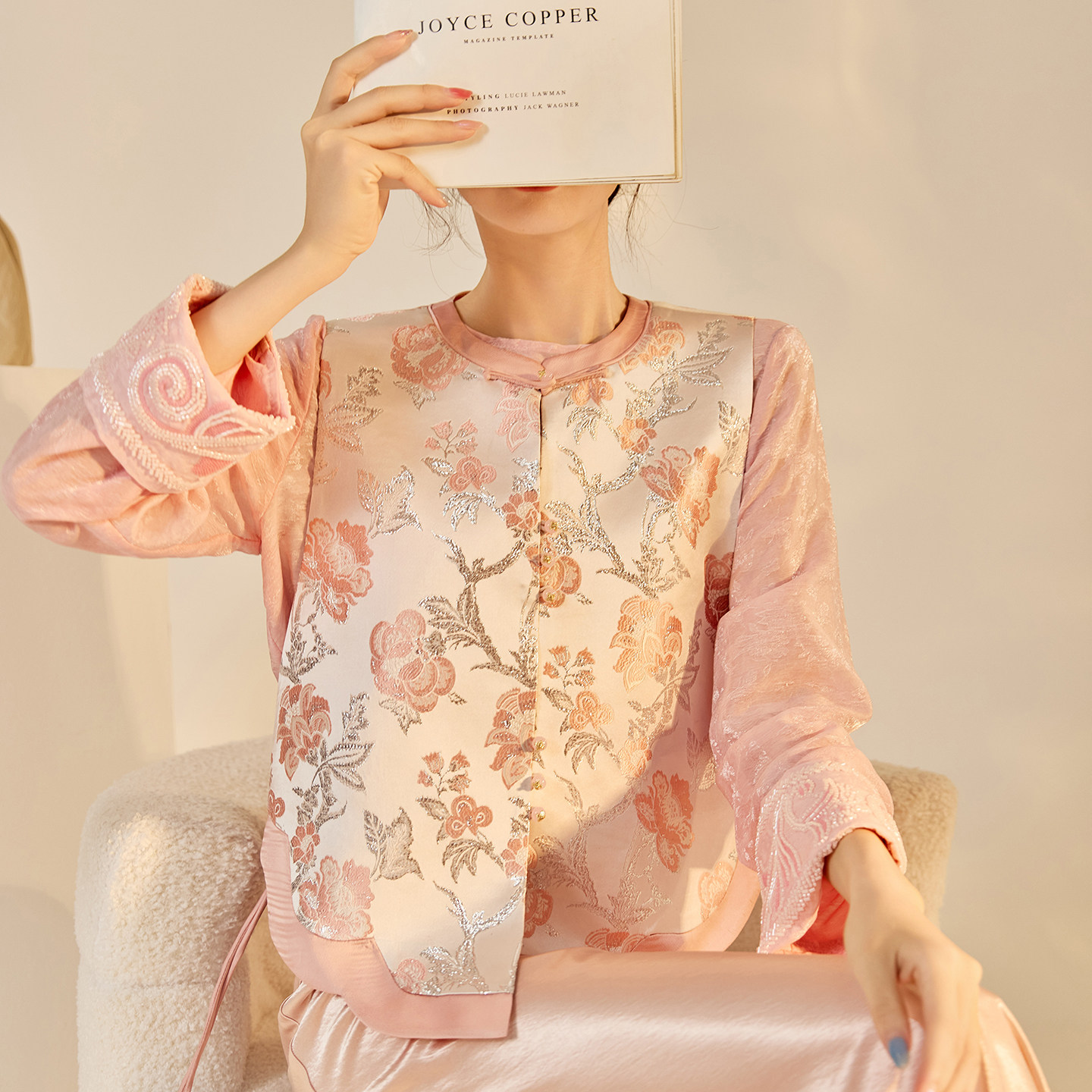 新中式圆领提花盘扣高端刺绣马甲国风纯色优雅气质半裙套装 N8065,女装/女士精品,时尚套装,淘宝优惠券,粉丝福利购,淘宝优惠卷