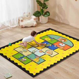 爬爬垫毯子儿童房跳房子客厅男孩女孩卧室地毯幼儿园行防滑垫水洗