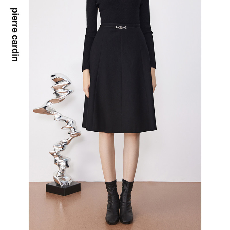 【皮尔卡丹女装】通勤简约刚需风纯羊毛半身裙【专柜正品】,女装/女士精品,半身裙,淘宝优惠券,粉丝福利购,淘宝优惠卷