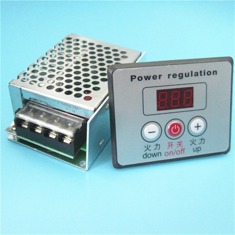 极速4000W 可控硅 大功率 电子 数字调L压器数控调光调速