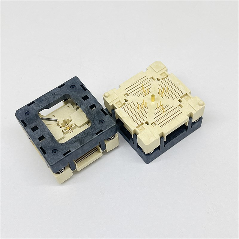 极速qfn16测试座编程座t烧录座0.5MM间距老化座3*3机台用转换座