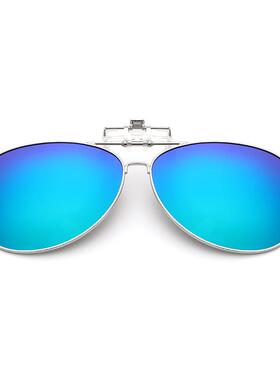 极速开车新品时尚镀膜眼镜夹片墨镜偏F光近视片悬挂式夜视镜片新