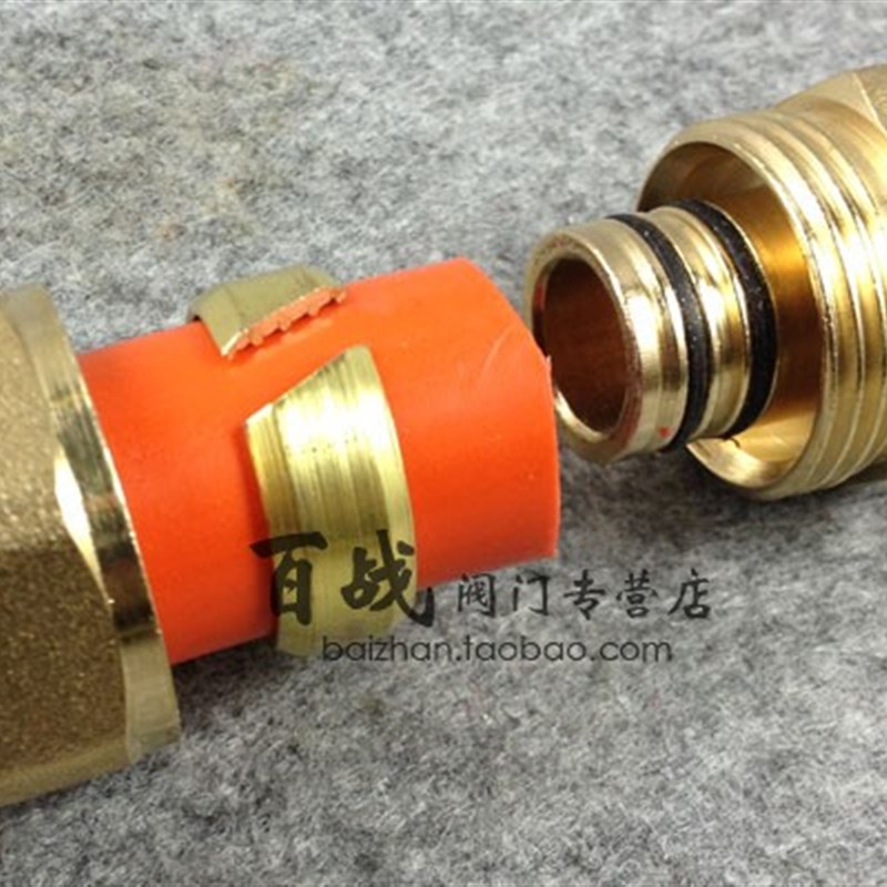 极速铝塑管内牙直接 卡o套内丝4分5分6分1寸2 铝塑管接头卡套接头